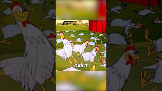 These chickens lay eggs when they hear singing 🥚part 3 animation anime shorts cartoon [upl. by Lashoh281]