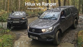 Parkwood Offroad Centre Nov 22 Hilux Vs Ranger [upl. by Nalod]