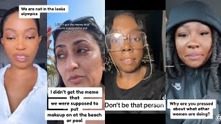 She Got Dragged For Policing Women Who Wear Makeup At The Beach [upl. by Jermayne464]