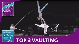 FEI World Cup™ Vaulting  Munich Top 3 Females [upl. by Cenac]