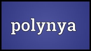 Polynya Meaning [upl. by Handel]