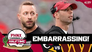 HALFTIME Kliff Kingsbury Washington Commanders EMBARRASSING Jonathan Gannon’s Arizona Cardinals [upl. by Ecydnak]