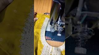 How to attach perfectly neck with lining stitching shortstrending viral [upl. by Folberth]