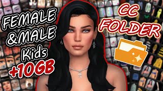 💗Entire NEW cc folder Female male kids maxis match hair clothes shoes makeup skins etc  The Sims 4 [upl. by Lazarus]