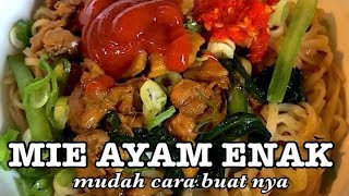 CARA MEMBUAT MIE AYAM ENAK DAN GURIH  gampang banget [upl. by Lemal]