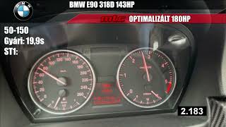 BMW E90 318D 143HP OPTIMALIZÁLÁS 📈180HP MTChip [upl. by Esilahs]