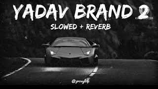 Yadav Brand 2 Song  slowed  reverb  roy shab song [upl. by Ariaec770]