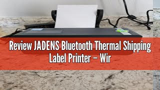 Review JADENS Bluetooth Thermal Shipping Label Printer – Wireless 4x6 Shipping Label Printer Compat [upl. by Reynolds823]