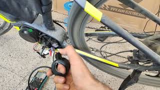 BAFANG Mid Drive Motor Running with universal throttle Hack [upl. by Bellew]