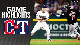 Guardians vs Rangers Game Highlights 51324  MLB Highlights [upl. by Retse]