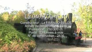 Le petit train vapeur de la Haute Somme La 040 KDL FrancoBelge de 1945 du CFCD [upl. by Nalon]