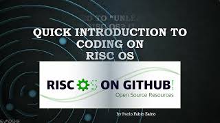 Quick Introduction to Coding on RISC OS [upl. by Finzer114]