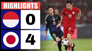 Indonesia vs Japan 0  4  HIGHLIGHTS amp GOALS  2026 World Cup Asian Qualification [upl. by Anelra]