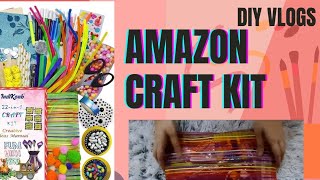 AMAZON CRAFT KIT UNBOXING  SHOP WITH ME  Life with Saan [upl. by Erie576]