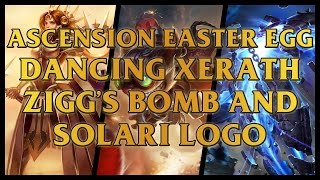 Ascension Game Mode Easter Eggs  Dancing Xerath Solari And Ziggs Bomb Logo [upl. by Brunelle]