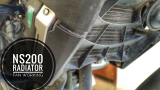 pulsar ns200 radiator fan checking at homeDIY [upl. by Reuben]