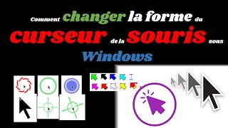 Comment changer la forme du curseur de la souris sous Windows [upl. by Adnorrehs]