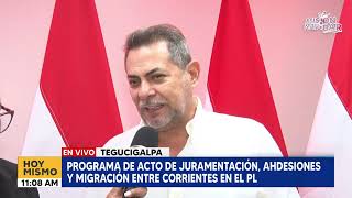 Programa de acto de juramentación adhesiones y migración entre corrientes en el PL [upl. by Euqirrne]