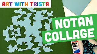 How to Make a Japanese Notan Collage Step by Step by Art With Trista [upl. by Cranston61]