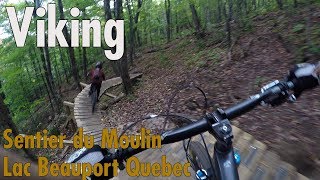 Viking MTB trail  Sentiers du Moulin  LacBeauport Quebec [upl. by Navnod]