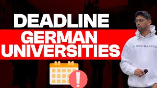 DEADLINES FOR GERMAN 🇩🇪 UNIVERSITIES And WHERE TO SEND THE APPLICATION FROM [upl. by Goldenberg]