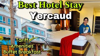 Best Hotel Stay in Yercaud Hotel Dreams Pardise Elgozo  Tariff  Amenities  Buffet  Campfire [upl. by Nadab]