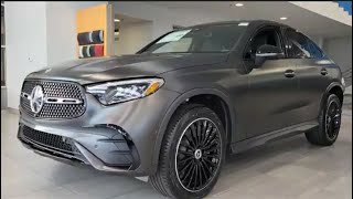 GLC 300 4MATIC Coupe 2024 MANUFAKTUR Graphite Grey Magno with AMG Black MBTex [upl. by Melinda]