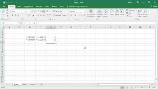 How to Calculate Number of Days between two Dates in Excel 2016 [upl. by Revert]