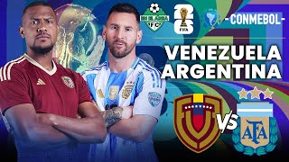 🔴En Vivo│📆 🔴 VENEZUELA 🆚 🔵 ARGENTINA 🏆 Clasificatorias Sudamericanas fifaworldcup2026 📆 FECHA 9 [upl. by Hartill]