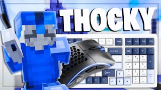 Thocky Bedwars ASMR Keyboard amp Mouse Sounds  Hypixel Bedwars ASMR [upl. by Aniloj]