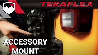 TeraFlex JK HD Hinged Tire Carrier Accessory Mount [upl. by Aelanej422]