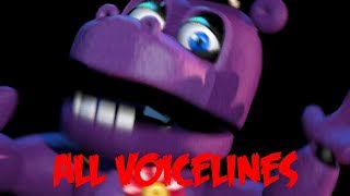 Mr Hippo  All Voicelines with Subtitles  Ultimate Custom Night [upl. by Nahsor]