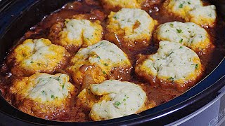 Beef Stew and Dumplings Slow Cooked and Giant Yorkshire Pudding [upl. by Claudine713]