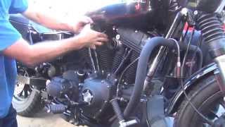 2002 Twin Cam FXD 101 port matching amp HSR42 Mikuni carburetor install Harley [upl. by Leifeste]