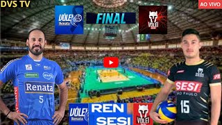 CAMPINAS 0 X 3 SESISP AO VIVO FINAL DA SUPERLIGA MASCULINA DE VÔLEI  SESISP É CAMPEÃODARLAN MVP [upl. by Bianca207]