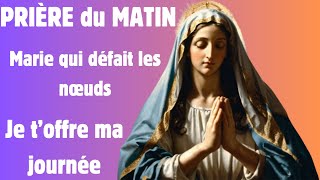 🙏PRIÈRE du MATIN Vendredi 09 Août 2024 🙏 Marie Qui Défait les Nœuds Je Toffre Ma Journée 🙏 [upl. by Ramirol]