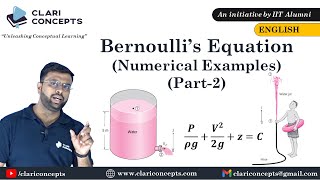 Numerical Examples on Bernoullis Equation Part2  Fluid Mechanics [upl. by Levram552]