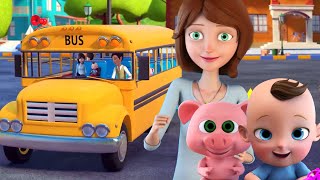 Wheels On The Bus Goes Round and Round  Ice Cream  Nursery Rhymes amp Kids Songs [upl. by Salohcin]