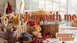 FALL HOME DECOR SHOP WITH ME amp HAUL  FALL 2024 DECOR HAUL  The best fall decor at hobby lobby [upl. by Rolanda]