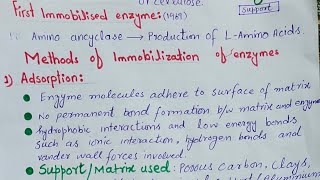 Enzyme Immobilization  Enzyme Biotechnology  Method  Advantages [upl. by Kahaleel]