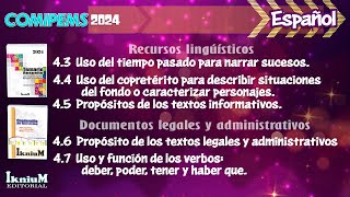 Español  Tema 43 al 47  CURSO COMIPEMS 2024  IkniuM [upl. by Ashok820]