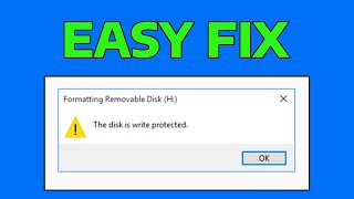 How To Remove Write Protection The Disk Write is Protected [upl. by Berck]