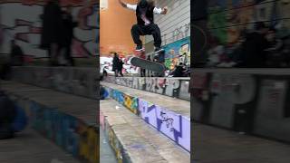 Nollie tre flip Macba 3 Block skate skateboard skateboarding [upl. by Ninazan]