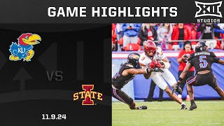 17 Iowa State vs Kansas Game Highlights  2024 Big 12 Football [upl. by Neraj]