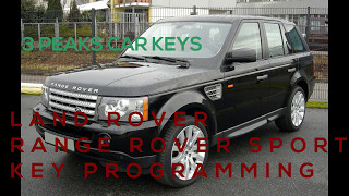 RANGE ROVER SPORT SPARE 27 TDV6 36 TDV8 NEW 3 BUTTON KEY PROGRAMMING 2005 2009 LR3 LR088260 [upl. by Gothard]