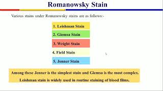 Romanowsky Stains amp Staining Procedure by Amitender Sir [upl. by Pius]