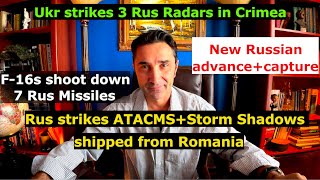 Rus captures townsadvances Zelensky fires Main Gen F16s down 7 Missiles Ukr strikes 3 Radars [upl. by Oruntha45]