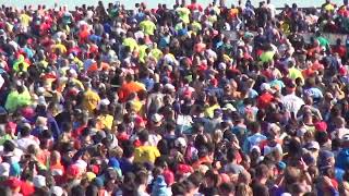 50000 Start the NYC Marathon heading across the Verrazano Bridge [upl. by Dilan]