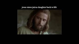 jesus raises jairus daughter back to life  jesus shorts [upl. by Gae753]