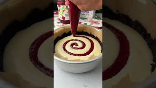 Raspberry cheesecake youtube youtubeshorts youtubepartner recipe [upl. by Baniaz]